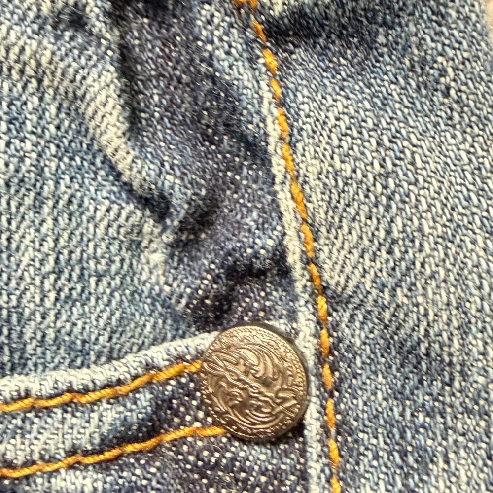 Seven7 Women's Medium Blue Flare Jeans - Picture 4 of 8